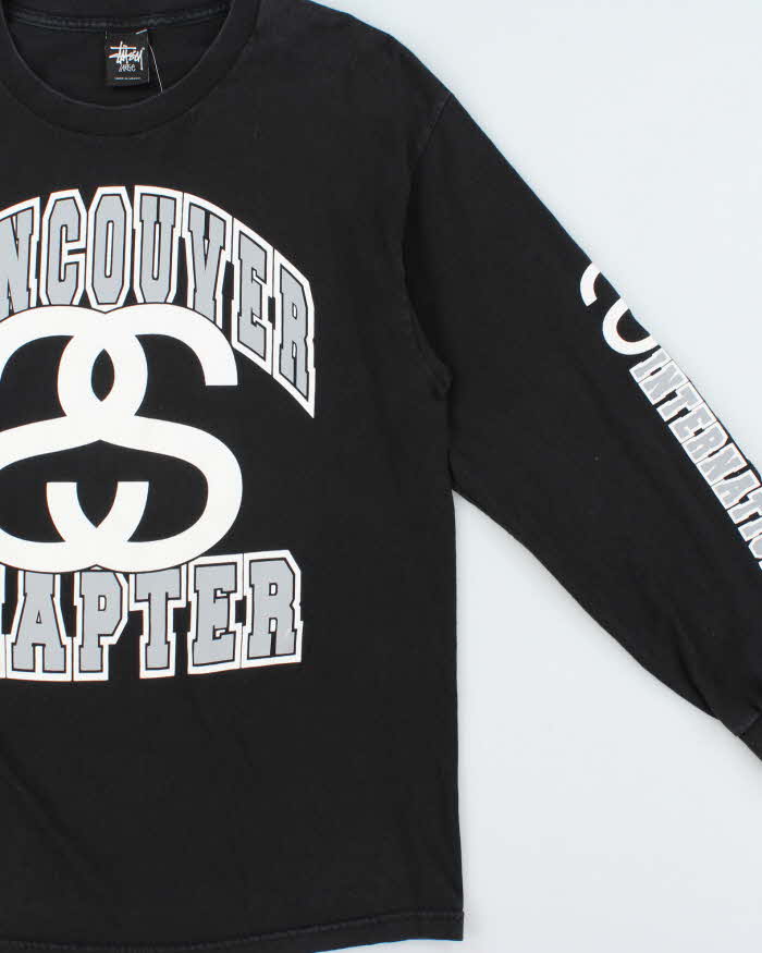 Vintage Stussy Vancouver Chapter Graphic Long Sleeve T-Shirt - L