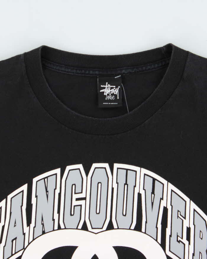 Vintage Stussy Vancouver Chapter Graphic Long Sleeve T-Shirt - L