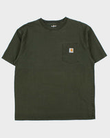 Vintage Carhartt Khaki Heavyweight Crewneck Pocket T-Shirt - L