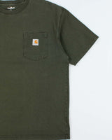 Vintage Carhartt Khaki Heavyweight Crewneck Pocket T-Shirt - L