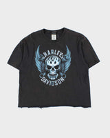 Vintage Harley Davidson Barnes Victoria Cropped Crewneck T-Shirt - L