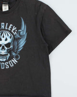 Vintage Harley Davidson Barnes Victoria Cropped Crewneck T-Shirt - L