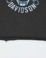 Vintage Harley Davidson Barnes Victoria Cropped Crewneck T-Shirt - L