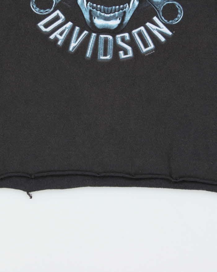 Vintage Harley Davidson Barnes Victoria Cropped Crewneck T-Shirt - L