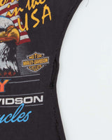 Vintage 1986 Harley Davidson FT. Wayne Customised Crewneck T-Shirt - XS