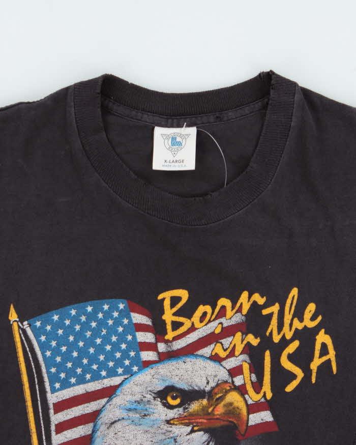 Vintage 1986 Harley Davidson FT. Wayne Customised Crewneck T-Shirt - XS