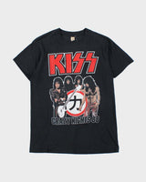 Vintage 1988 KISS 'Crazy Nights' Screen Stars Single Stitch Crewneck T-Shirt - L