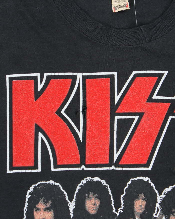 Vintage 1988 KISS 'Crazy Nights' Screen Stars Single Stitch Crewneck T-Shirt - L