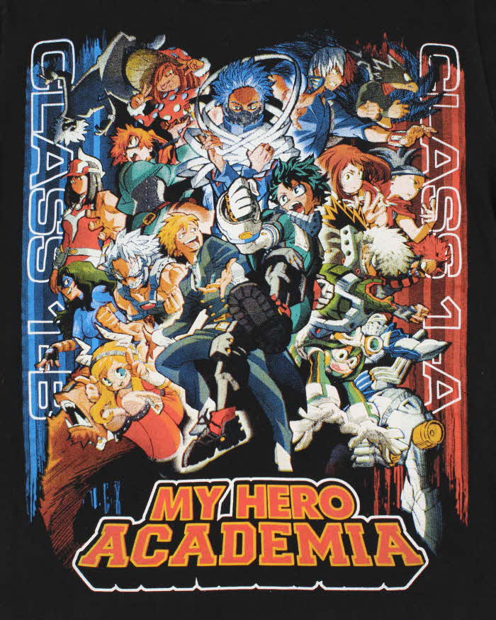 Vintage My Hero Academia Graphic Crewneck T-Shirt - L