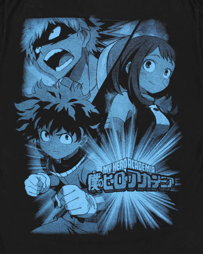 Vintage My Hero Academia Graphic Crewneck T-Shirt - L