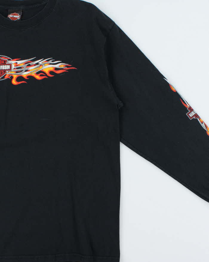 Vintage Y2K 2003 Harley Davidson Flame Long Sleeve T-shirt - XL