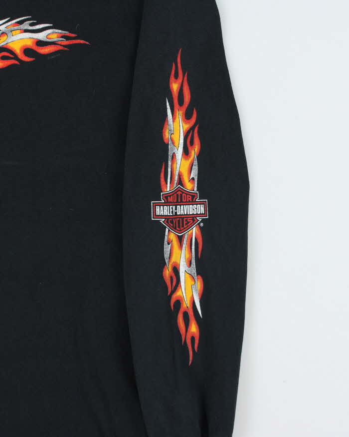 Vintage Y2K 2003 Harley Davidson Flame Long Sleeve T-shirt - XL