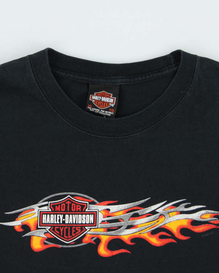 Vintage Y2K 2003 Harley Davidson Flame Long Sleeve T-shirt - XL