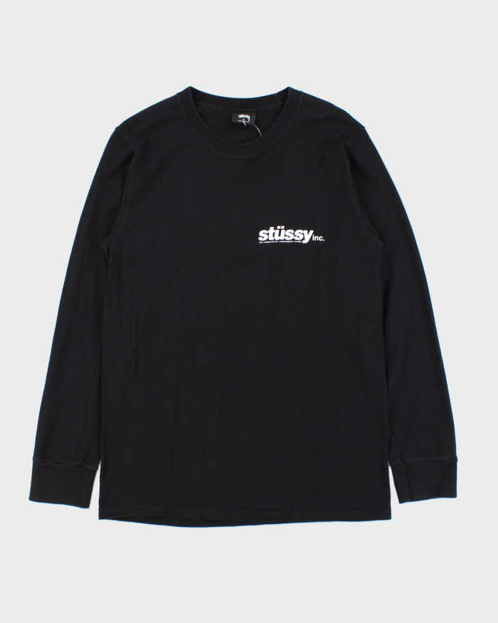 Vintage Stussy Graphic Long Sleeve T-shirt - S