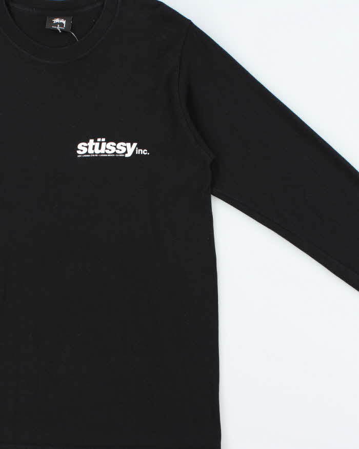 Vintage Stussy Graphic Long Sleeve T-shirt - S