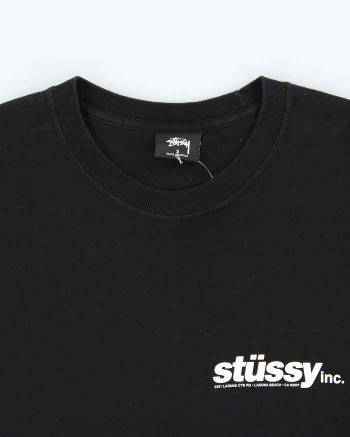 Vintage Stussy Graphic Long Sleeve T-shirt - S