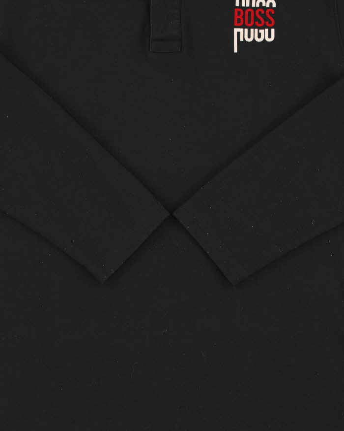 Vintage 00s Hugo Boss Long Sleeve Polo Shirt - L