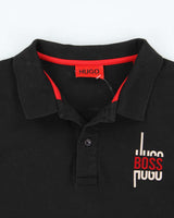 Vintage 00s Hugo Boss Long Sleeve Polo Shirt - L