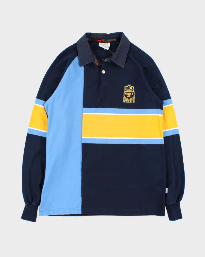 Vintage 00s Tsunami Long Sleeve Polo Shirt - M