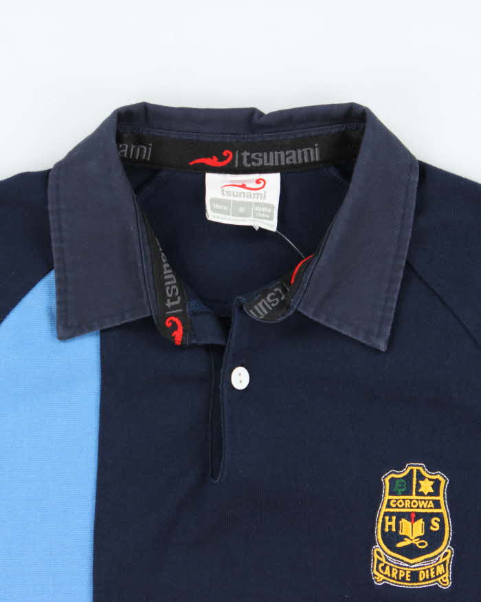 Vintage 00s Tsunami Long Sleeve Polo Shirt - M
