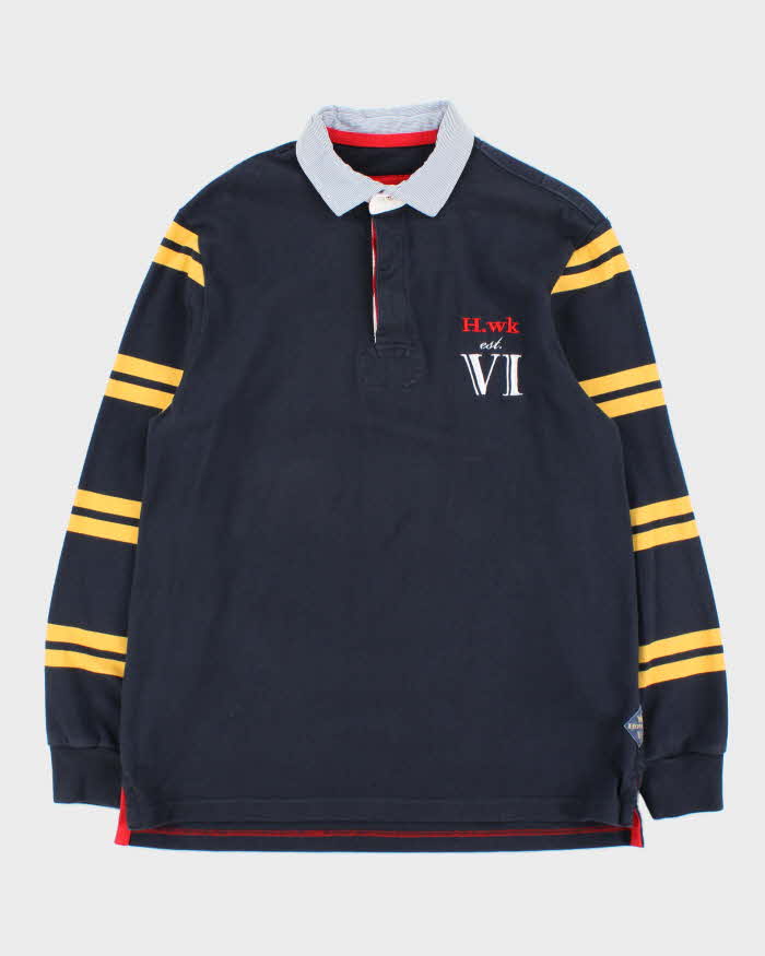 Vintage 00s Howick Long Sleeve Polo Shirt - L