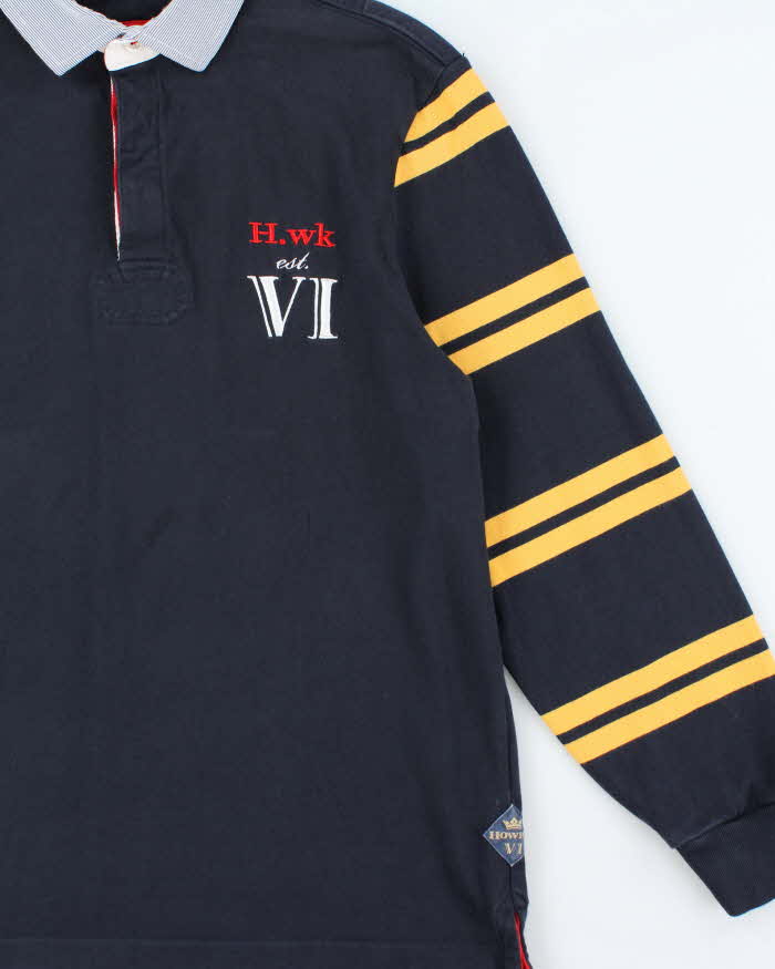 Vintage 00s Howick Long Sleeve Polo Shirt - L