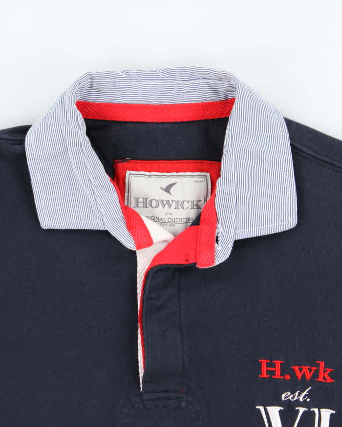 Vintage 00s Howick Long Sleeve Polo Shirt - L