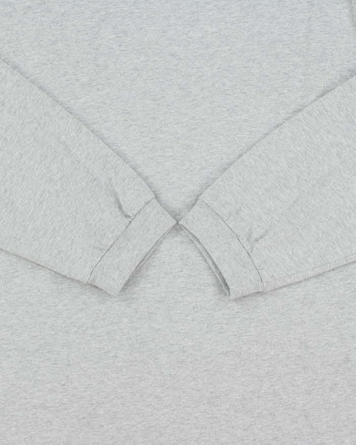 Essentials Fear Of God Marl Grey Oversized Long Sleeve T-Shirt - S