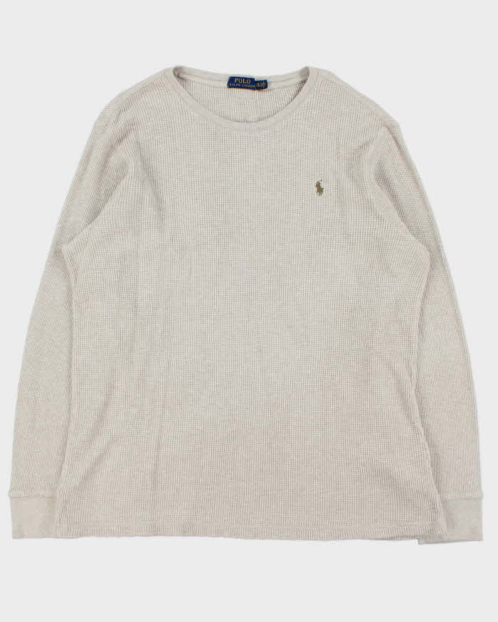 Vintage Polo Ralph Lauren Classic Fit Long Sleeve Waffle T-Shirt - XXL