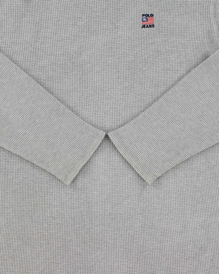 Vintage Y2K 00s Polo Jeans Ralph Lauren Long Sleeve Waffle T-Shirt - XL
