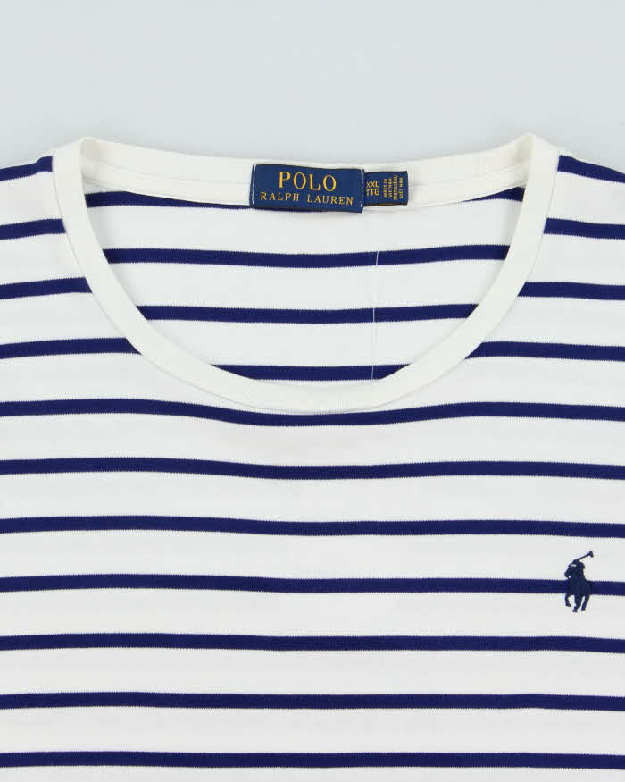Vintage Polo Ralph Lauren Striped Long Sleeve T-Shirt - XXL