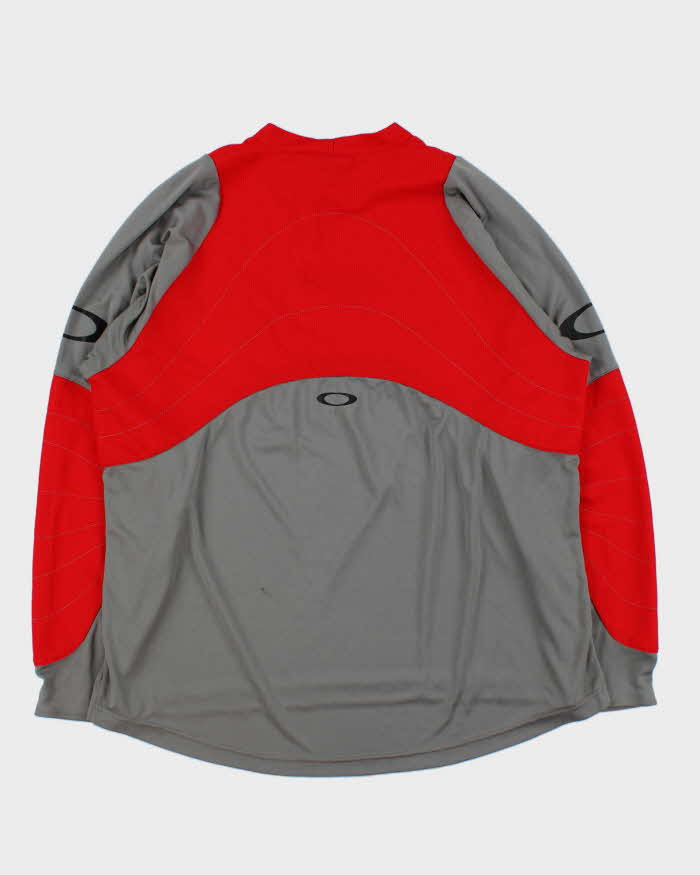 Vintage Y2K 00s Oakley Two-Tone Long Sleeve Active T-Shirt - XL