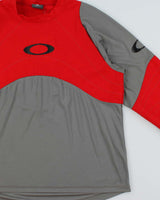 Vintage Y2K 00s Oakley Two-Tone Long Sleeve Active T-Shirt - XL