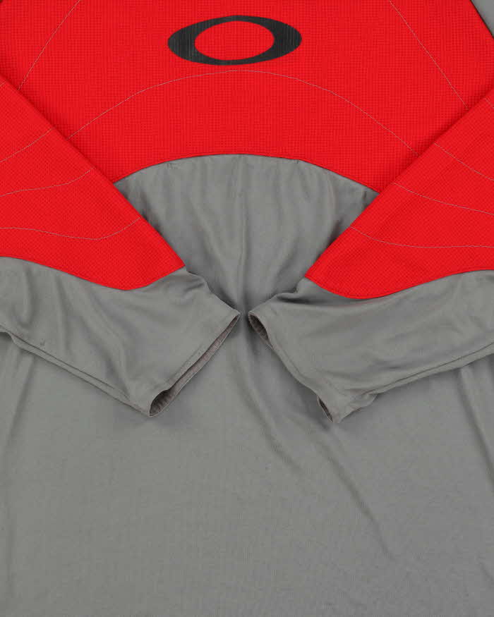 Vintage Y2K 00s Oakley Two-Tone Long Sleeve Active T-Shirt - XL