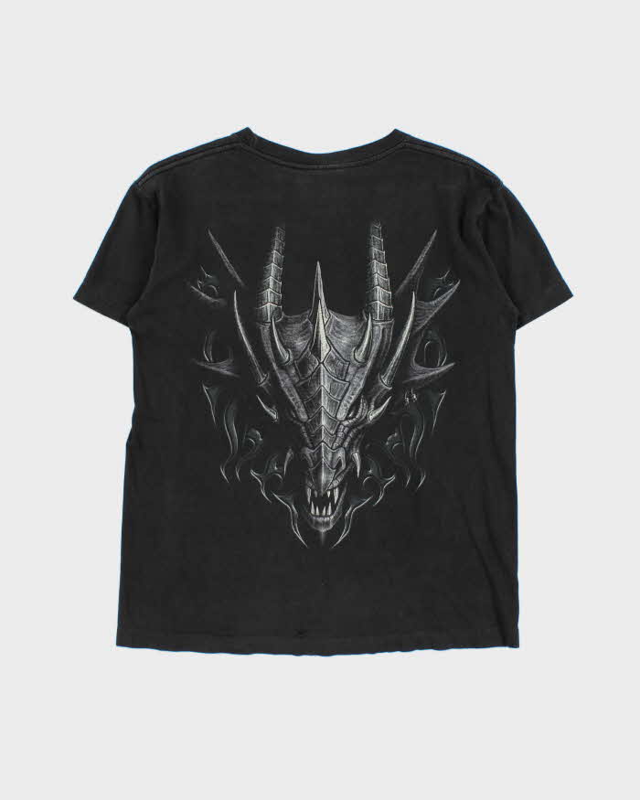 Vintage 1990s Wild Single Stitch Dragon Crewneck T-Shirt - M