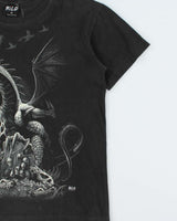 Vintage 1990s Wild Single Stitch Dragon Crewneck T-Shirt - M