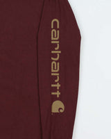 Vintage Carhartt Logo Loose Fit Long Sleeve Crewneck T-Shirt - S