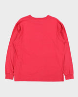 Vintage Polo Ralph Lauren Fuchsia Long Sleeve Crewneck T-Shirt - M