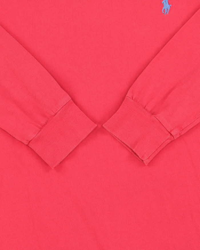 Vintage Polo Ralph Lauren Fuchsia Long Sleeve Crewneck T-Shirt - M