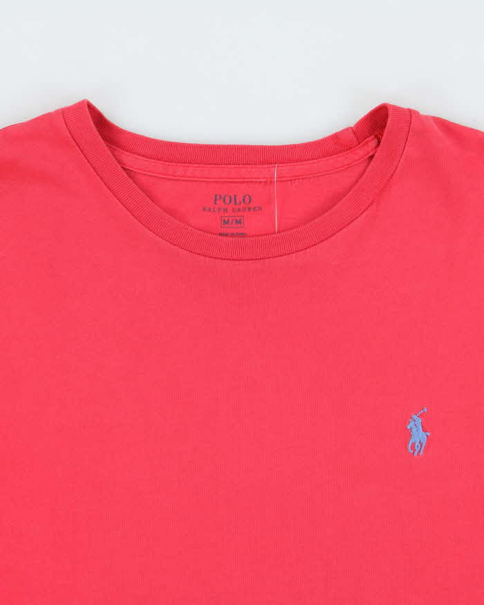 Vintage Polo Ralph Lauren Fuchsia Long Sleeve Crewneck T-Shirt - M