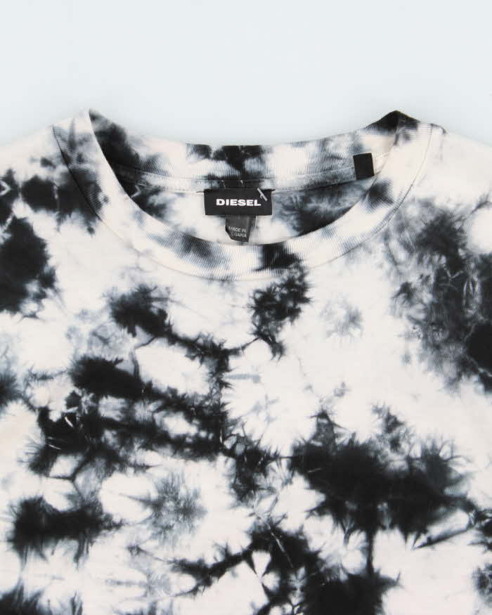 SS2020 Diesel Tie-Dye Meltdownn Long Sleeve Crewneck T-Shirt - S