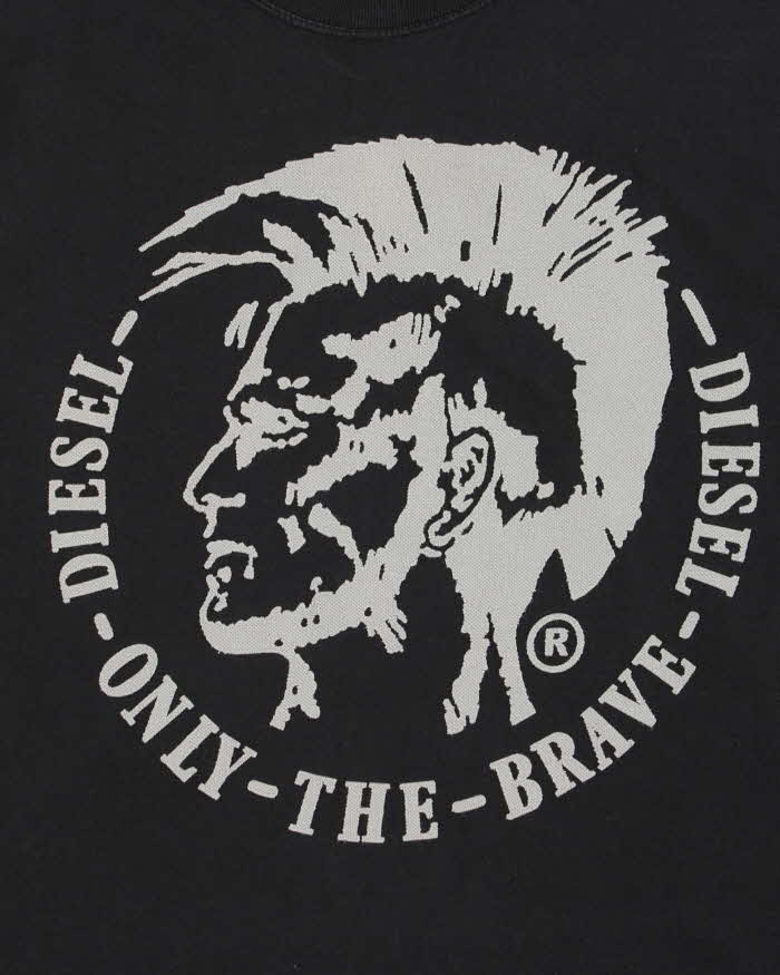 Vintage Diesel Only The Brave Patched Crewneck T-Shirt - M