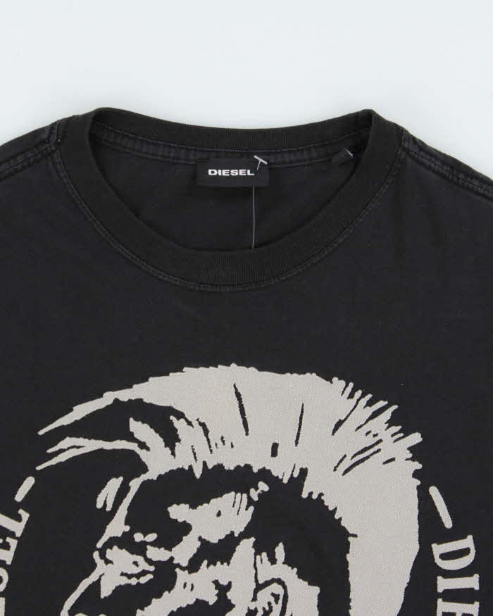 Vintage Diesel Only The Brave Patched Crewneck T-Shirt - M