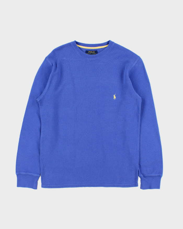 Vintage Polo Ralph Lauren Long Sleeve Crewneck Waffle T-Shirt - S