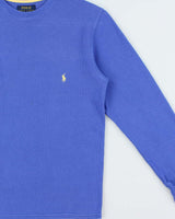 Vintage Polo Ralph Lauren Long Sleeve Crewneck Waffle T-Shirt - S