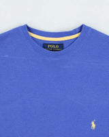 Vintage Polo Ralph Lauren Long Sleeve Crewneck Waffle T-Shirt - S
