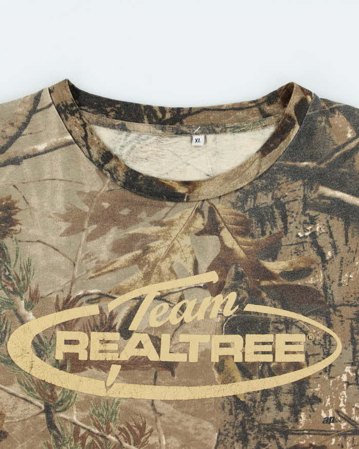 Vintage Y2K 00s Team Realtree Camo Crewneck T-Shirt - XL