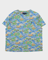 Vintage Polo Ralph Lauren Hawaiian Classic Fit Crewneck Pocket T-Shirt - XL