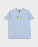 Vintage Y2K 00s Lee Baby Blue Logo Crewneck T-Shirt - M