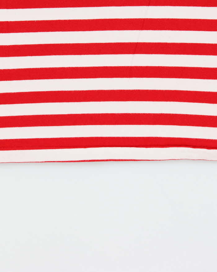 Vintage Polo Ralph Lauren Striped Classic Fit Crewneck Pocket T-Shirt - L